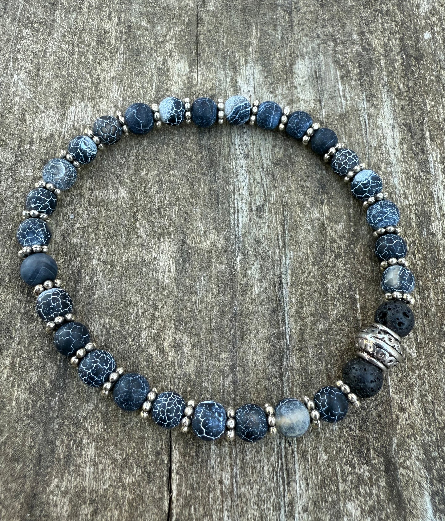 Sodalite (Matte) Stretch Bracelet