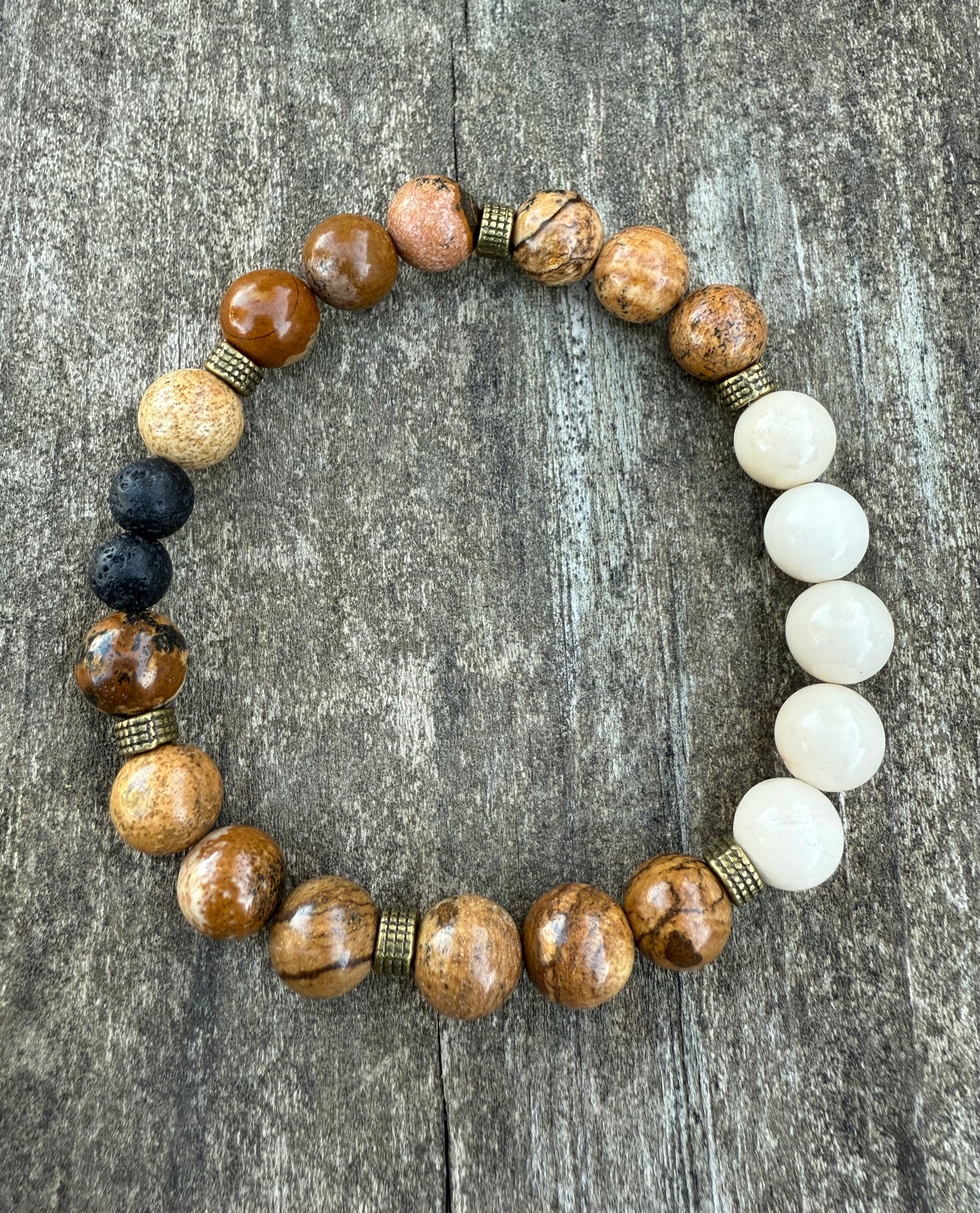 Picture Jasper Stretch Bracelet