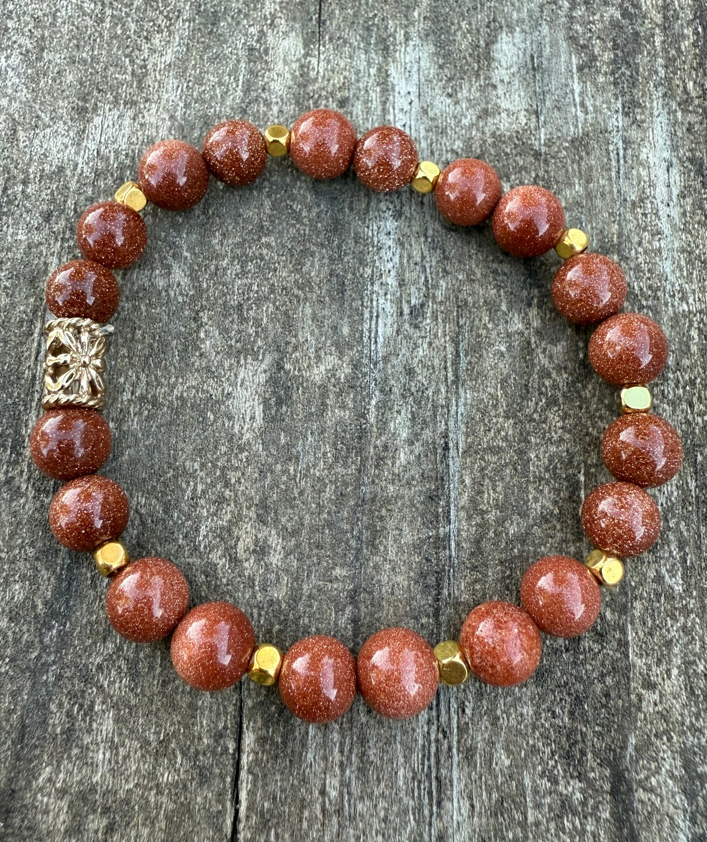 Goldstone Stretch Bracelet