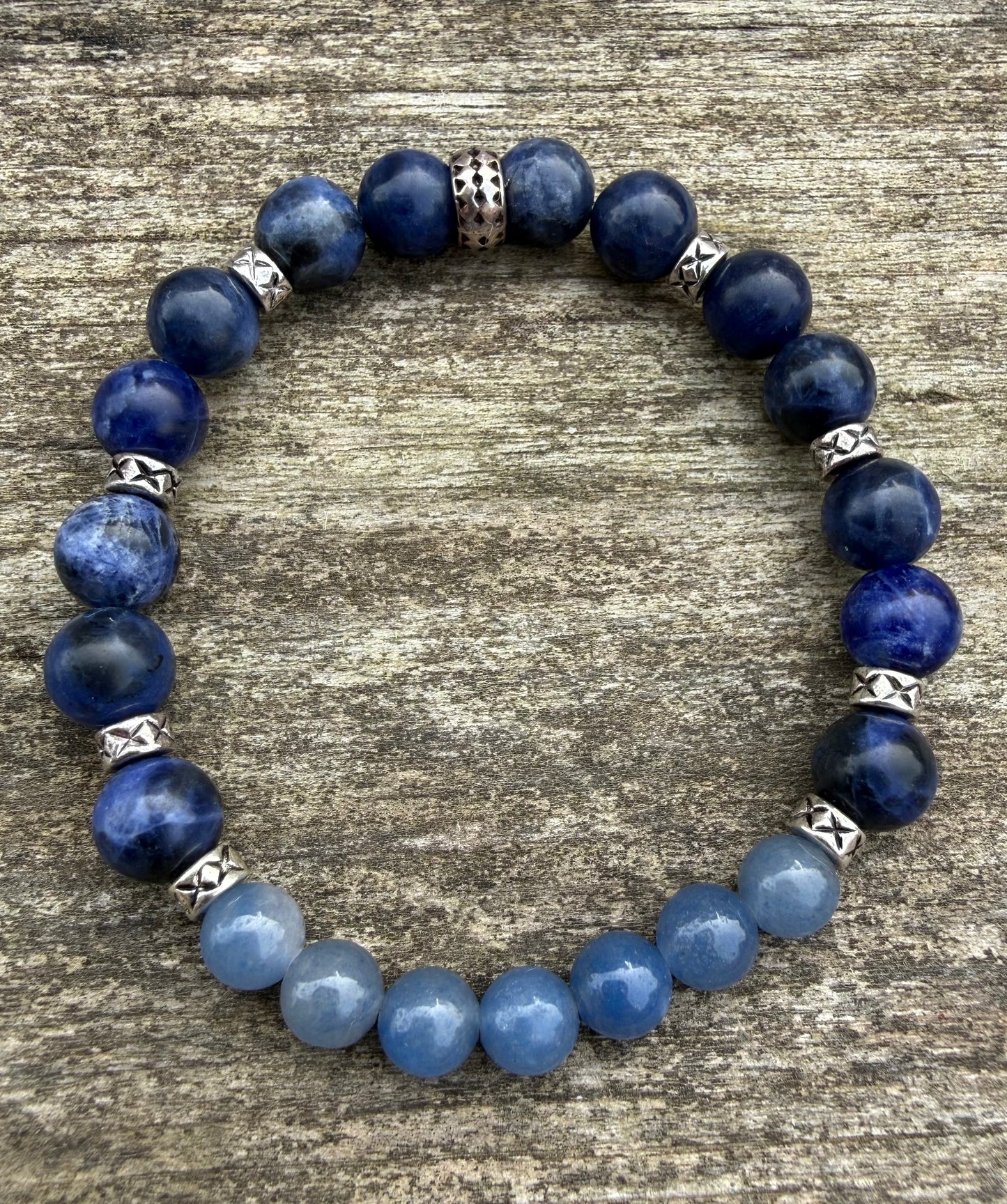 Sodalite & Aventurine Beads Stretch Bracelet
