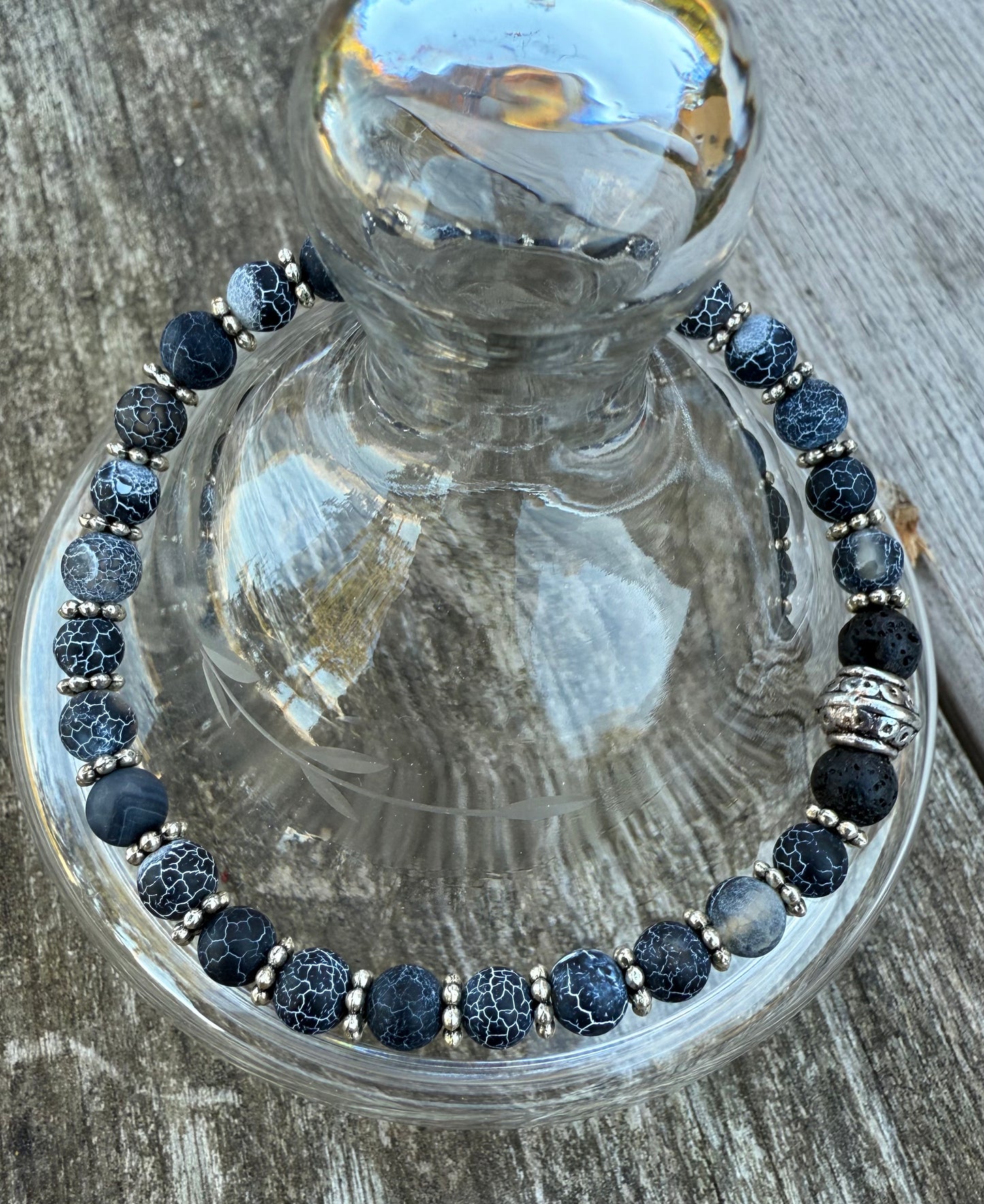 Sodalite (Matte) Stretch Bracelet