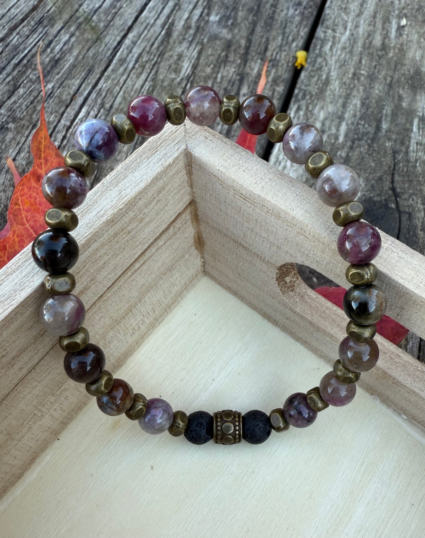 Pink Tourmaline Stretch Bracelet