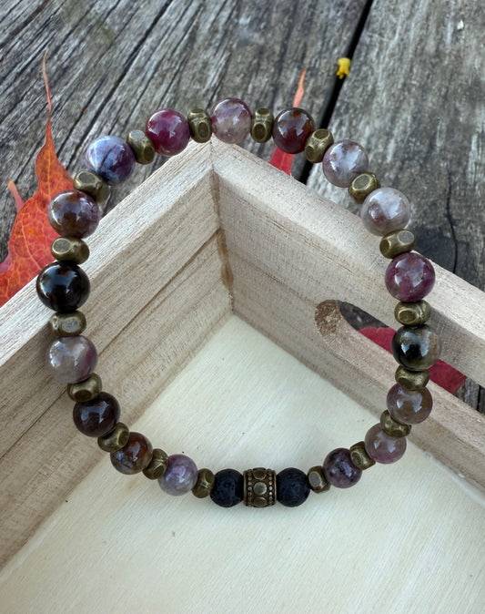 Pink Tourmaline Stretch Bracelet