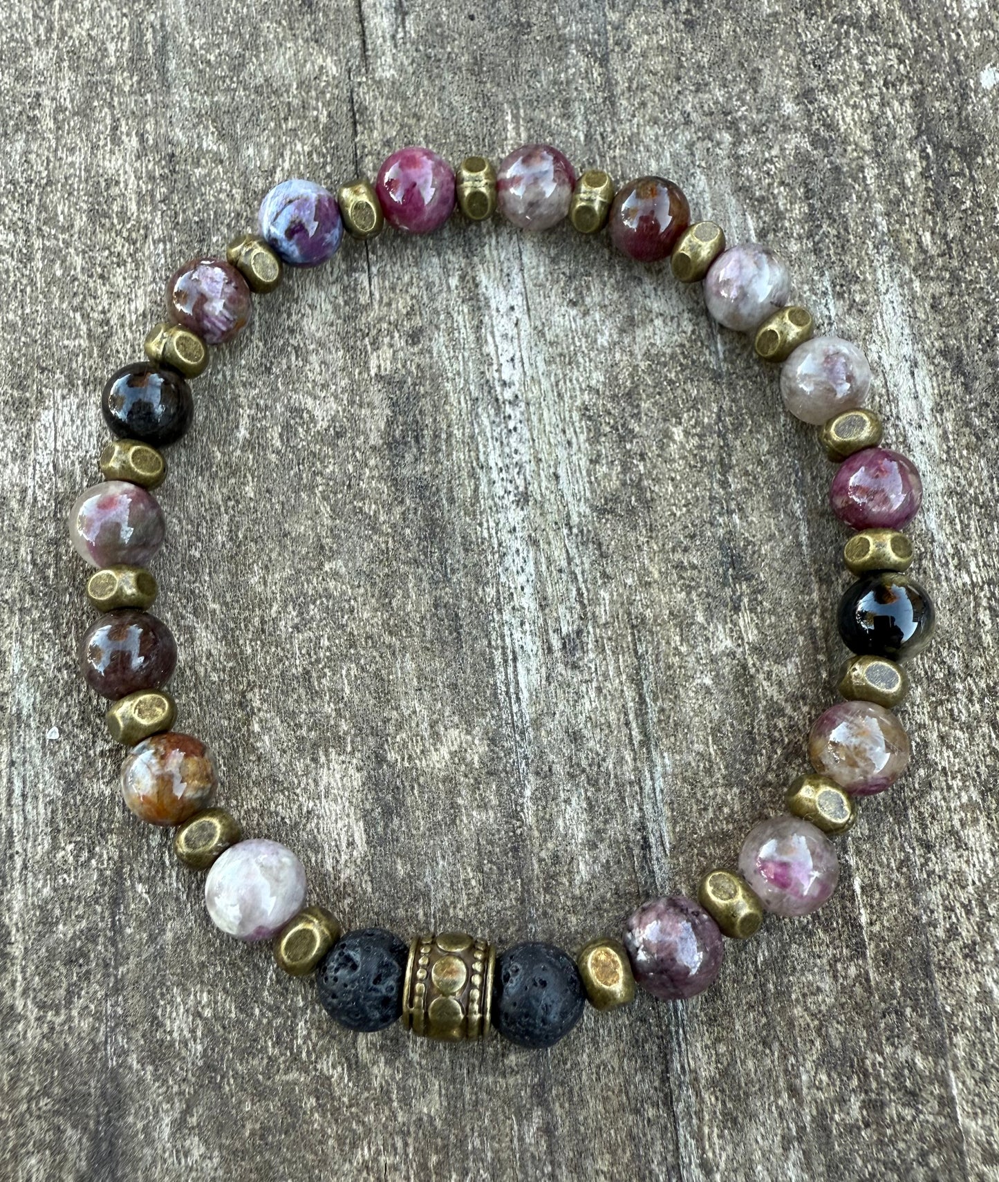 Pink Tourmaline Stretch Bracelet