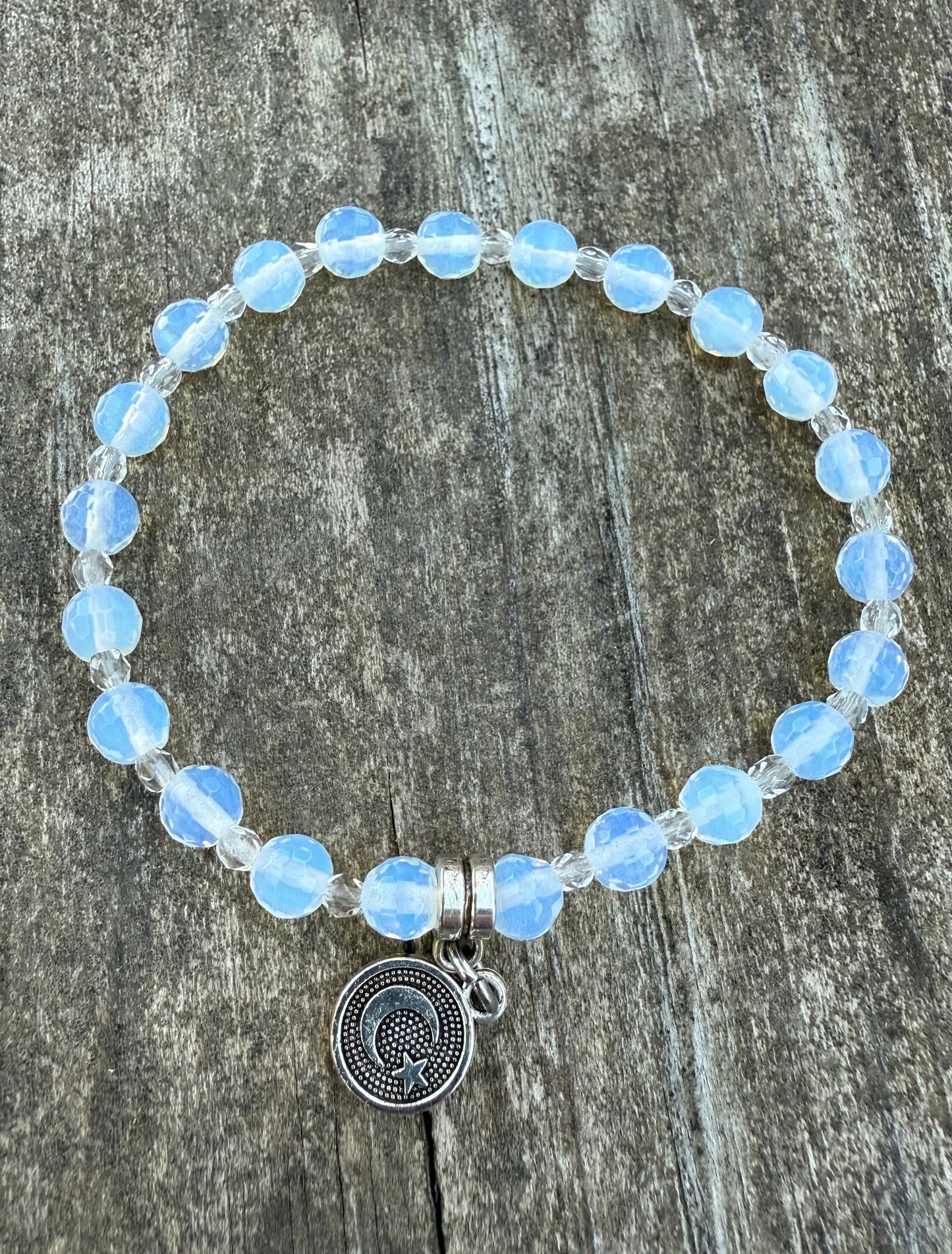 Opalite & Miyuki Seed Beads Stretch Bracelet