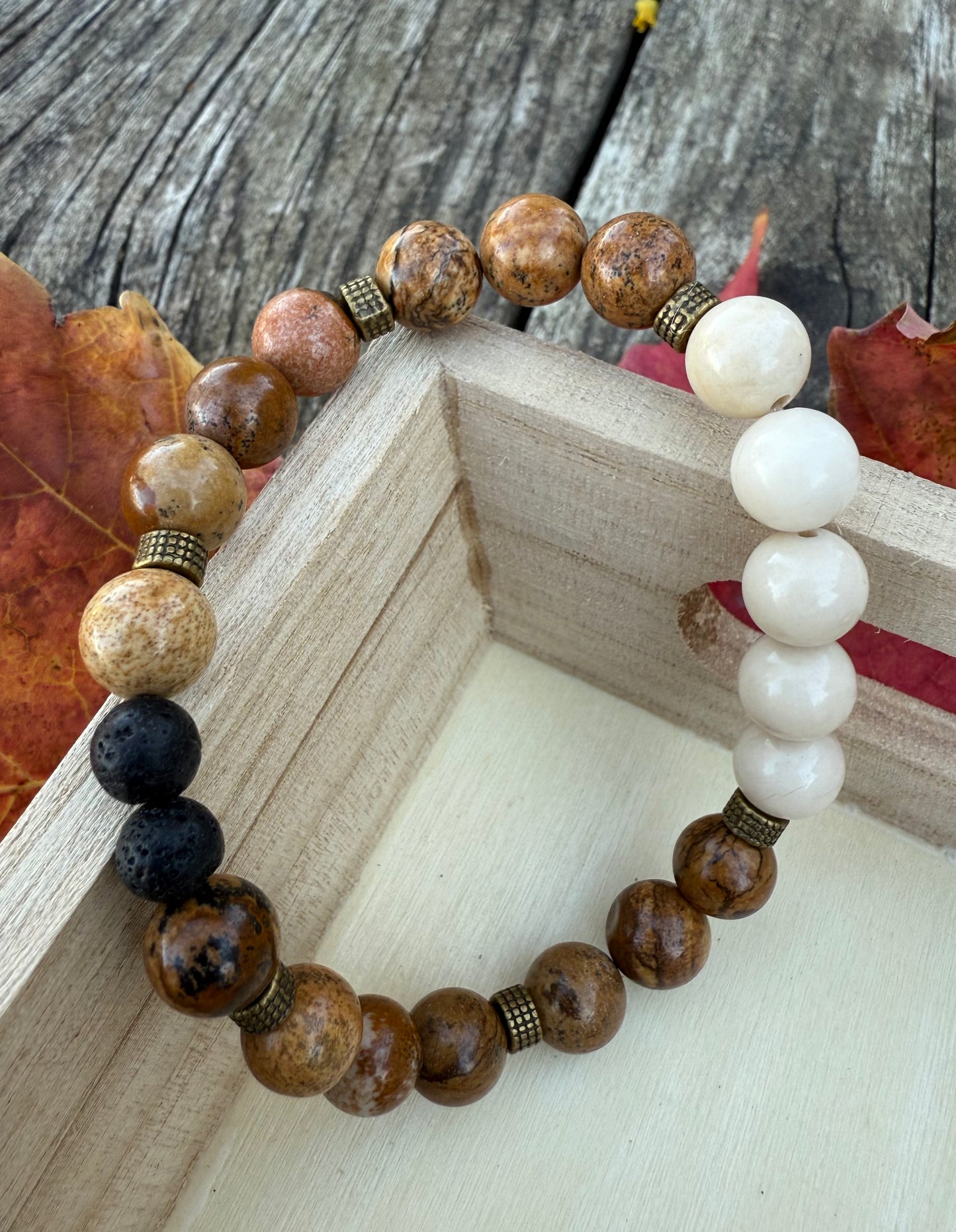Picture Jasper Stretch Bracelet