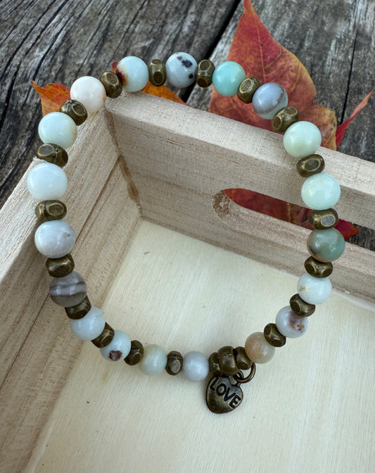 Mixed Amazonite Stretch Bracelet