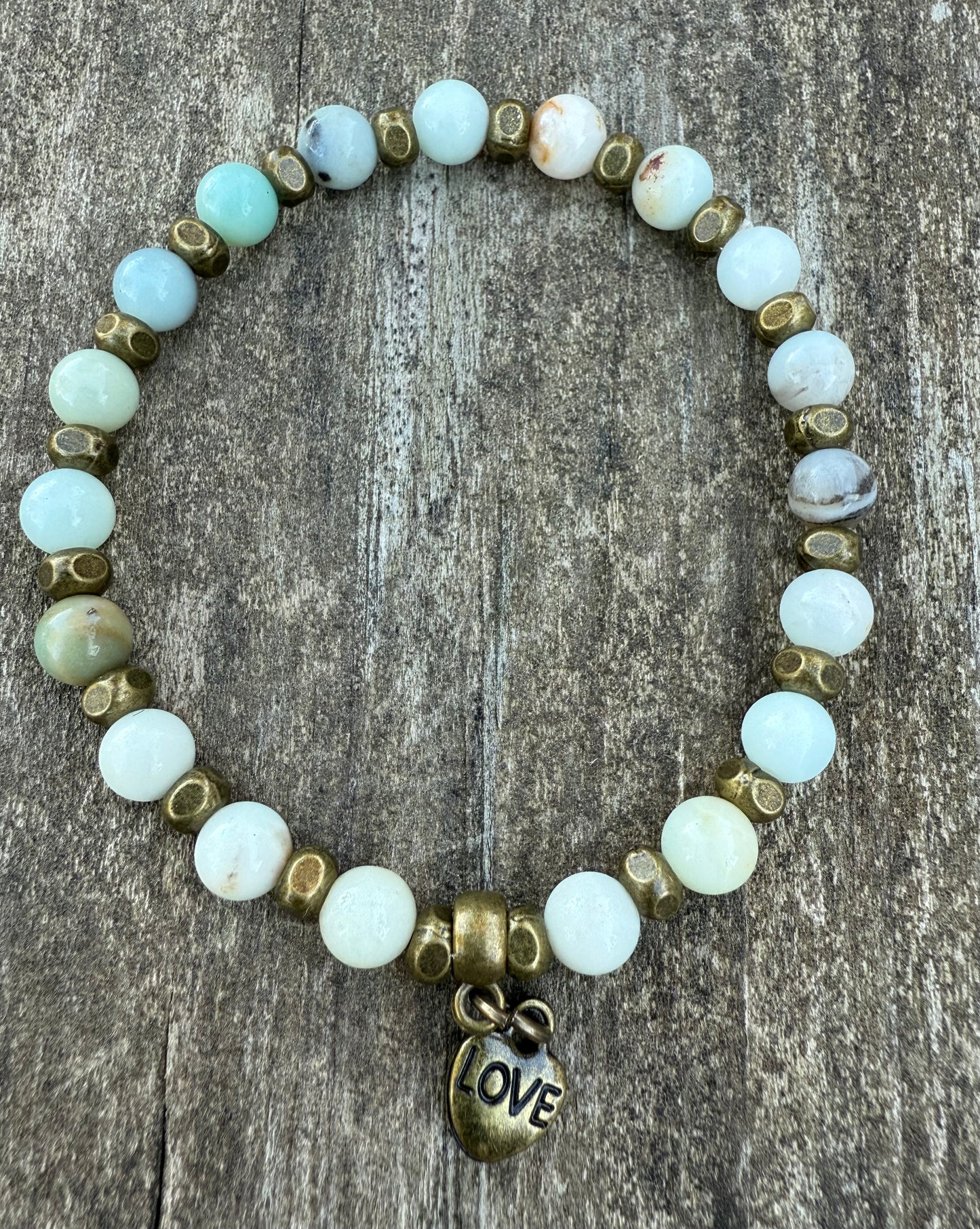 Mixed Amazonite Stretch Bracelet