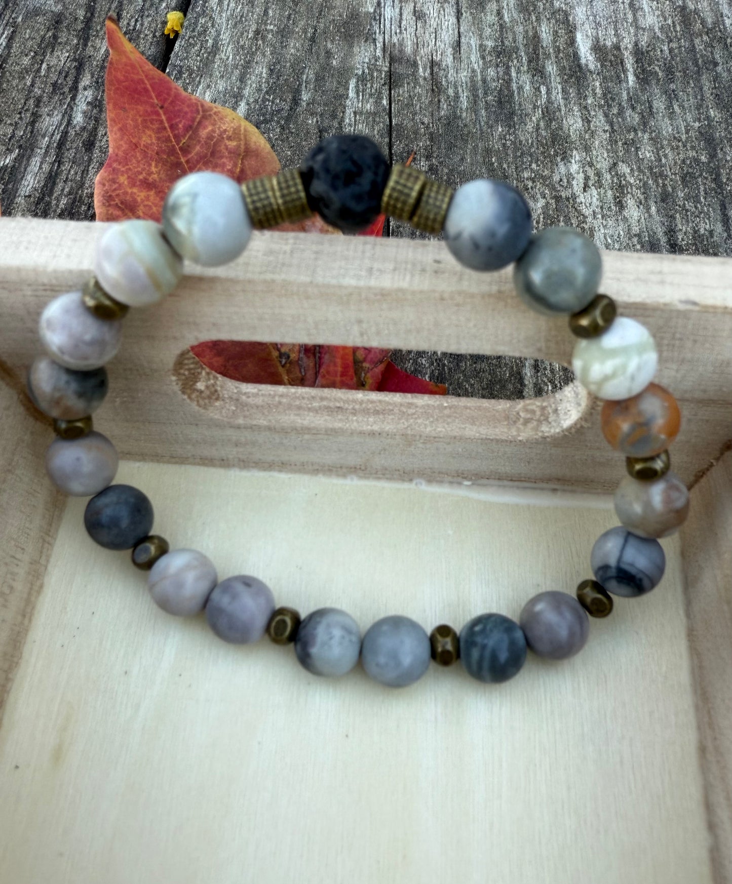 Picasso Jasper Stretch Bracelet