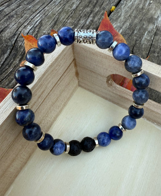 Blue Sodalite Stretch Bracelet