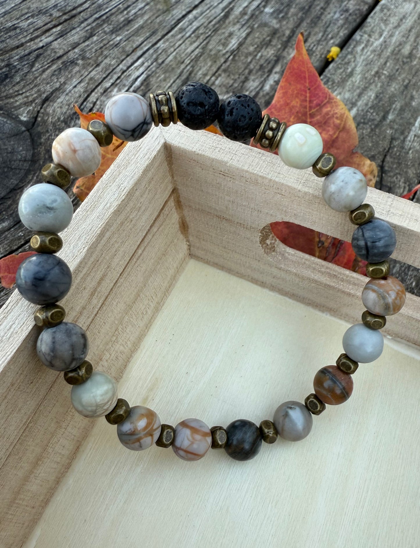 Picasso Jasper Stretch Bracelet