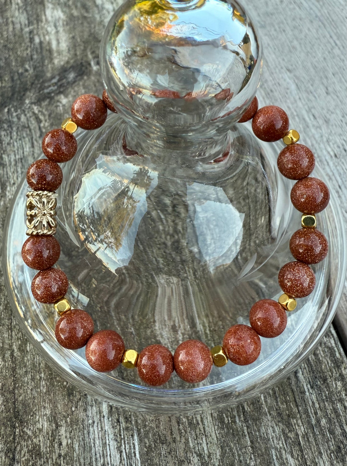 Goldstone Stretch Bracelet