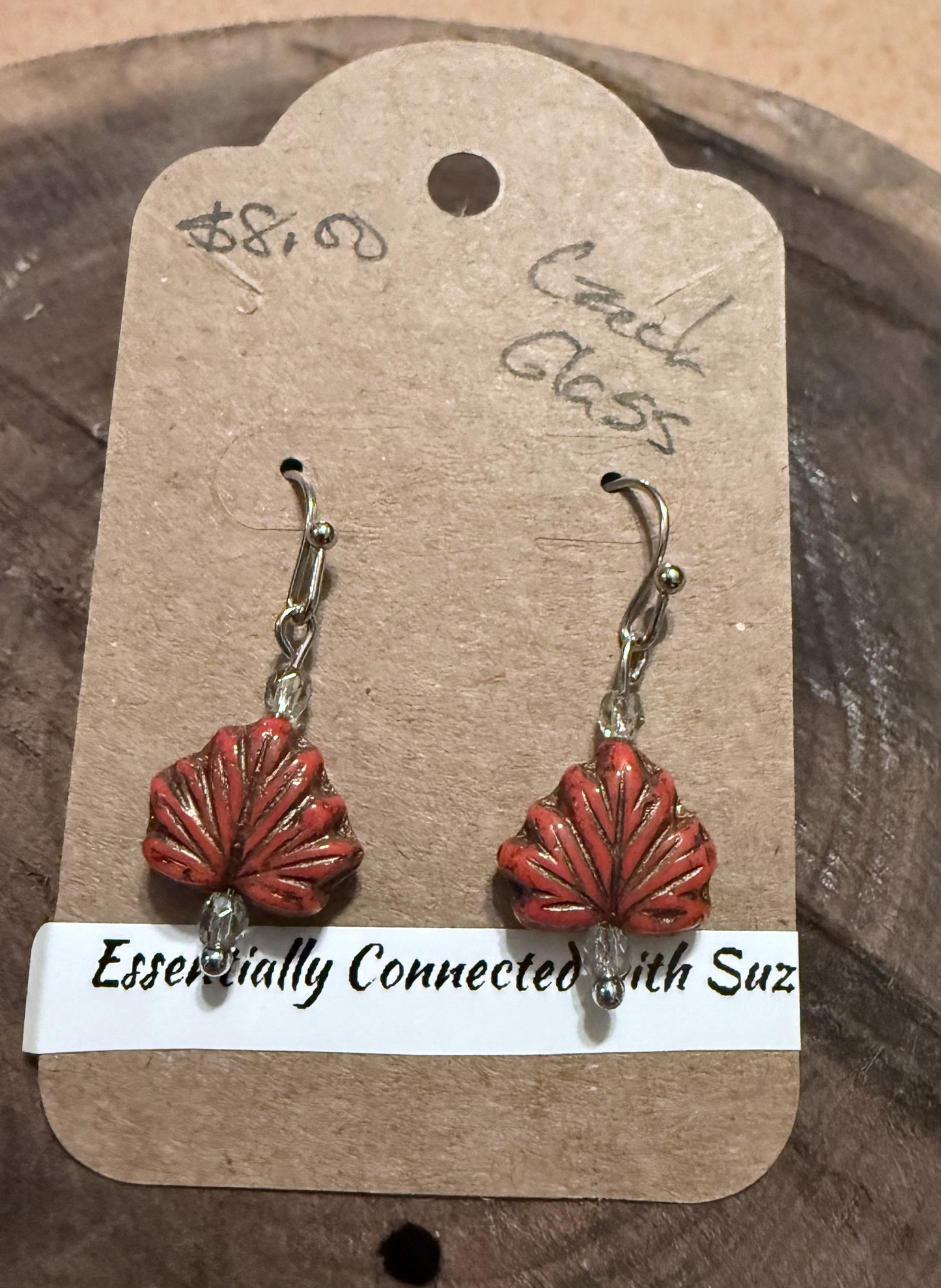 Czech Glass Earrings - Various Colours & Bead Shapes Available