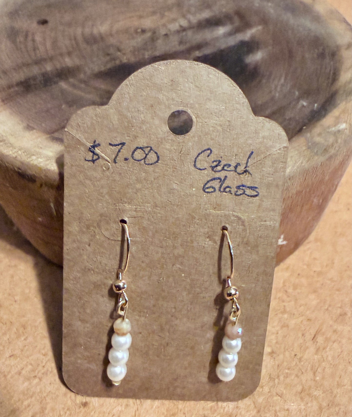 Czech Glass Earrings - Various Colours & Bead Shapes Available
