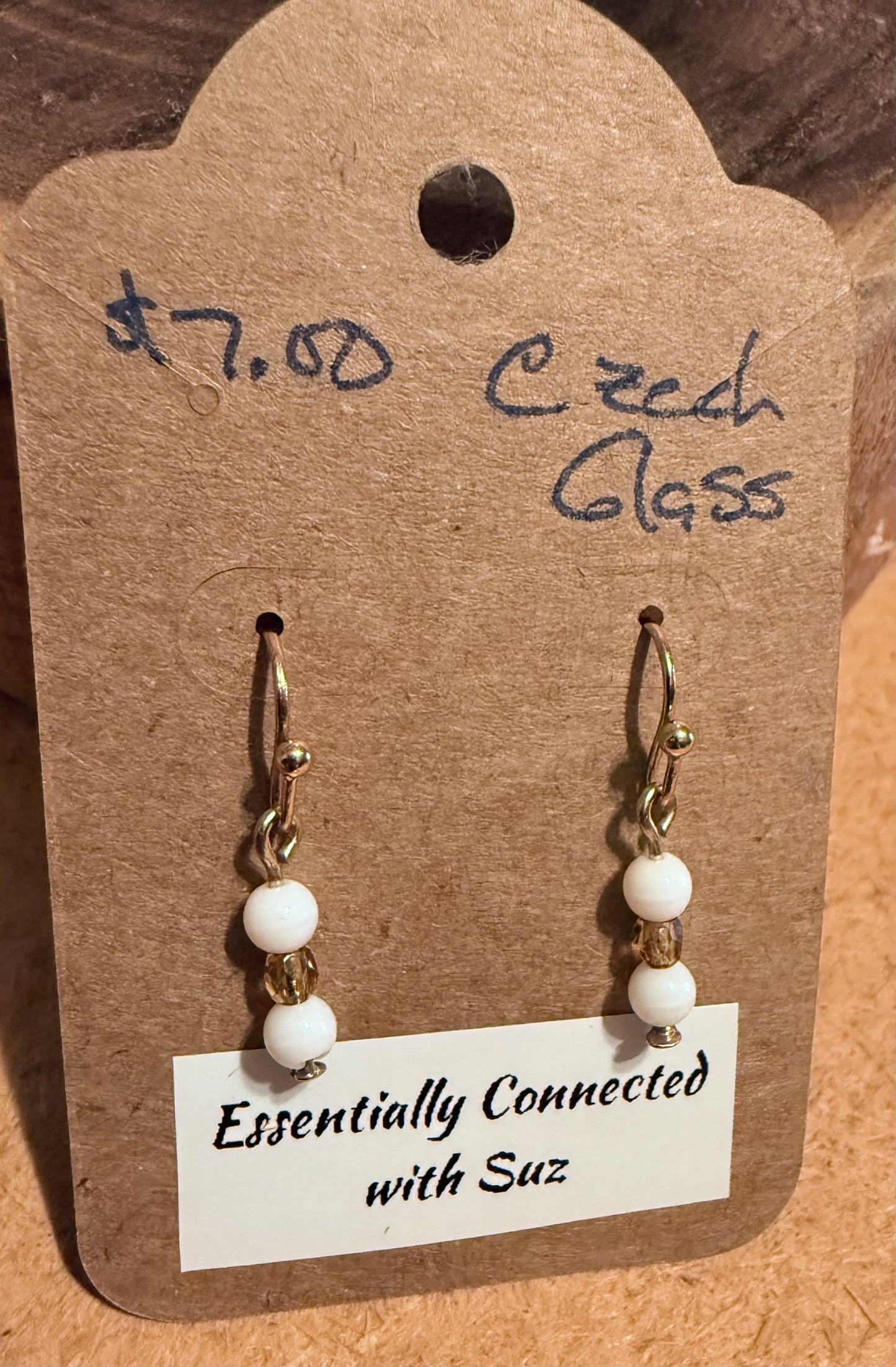 Czech Glass Earrings - Various Colours & Bead Shapes Available